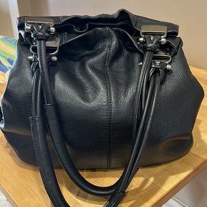 Banana Republic leather tote bag, black